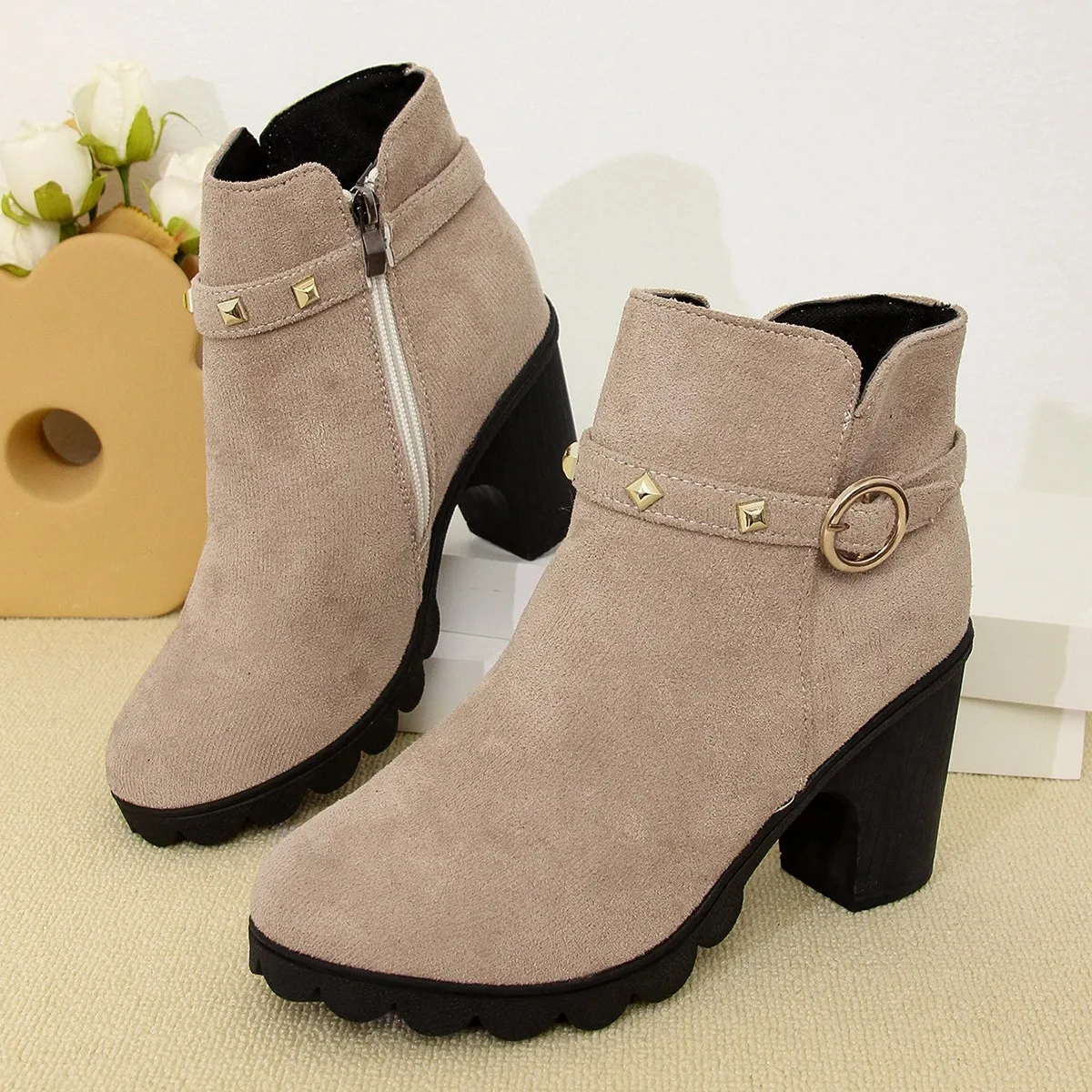 Women Boots New Spring and Autumn Fashion Pumps Casual Designer High Heels Women Shoes Comfortable Outdoor Boots Shoes for Women