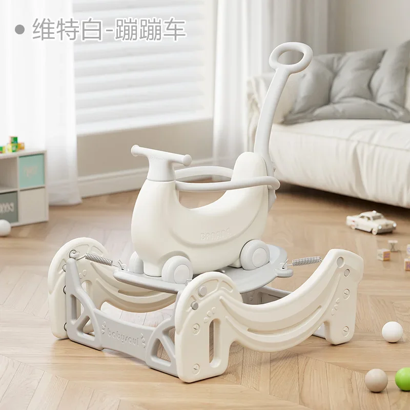Banana rocking cart baby rocking horse baby bouncing cart children's one-year-old yo-yo anti-drop Trojan horse