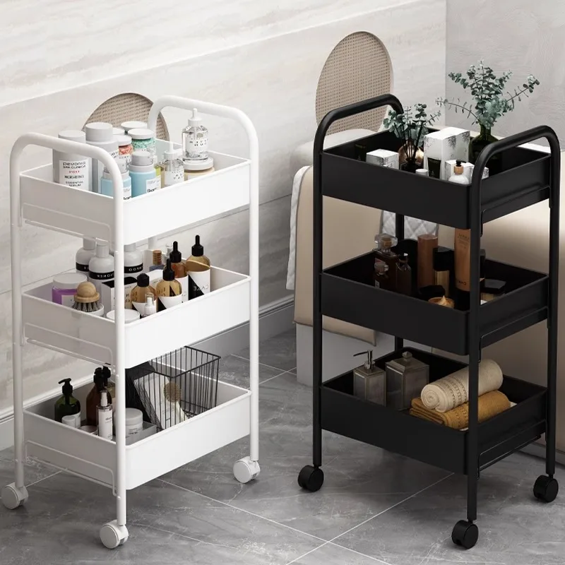 Manicure Support Cart Makeup Trolley Salon Furniture Beauty Auxiliary Wheels Tray Cosmetic Helper Storage Barber Spa Equipment