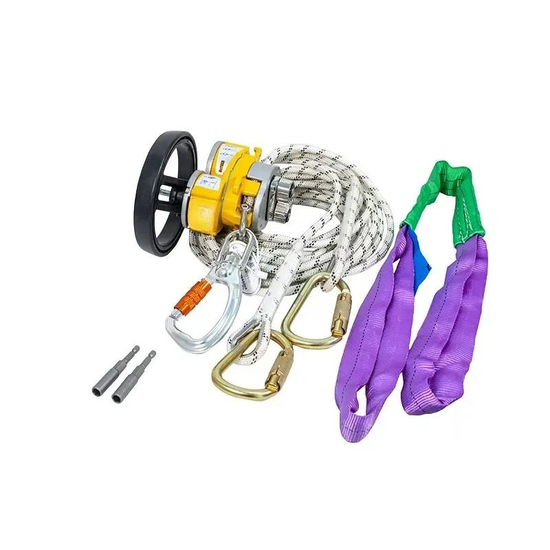 Electric lift and descent device  electric climbing rope machine  30m and 50m portable hoist for heavy lifting at height