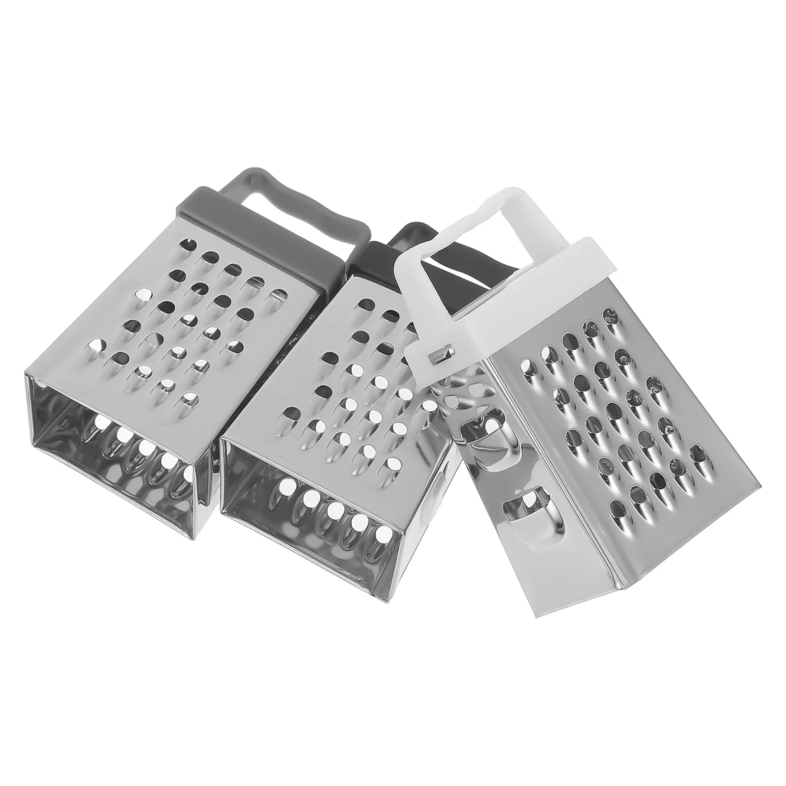 

3Pcs Stainless Steel Vegetable Grater Multi Functional Mini Cheese Potato Carrot Slicer Kitchen Supplies Mini Cheese Grater
