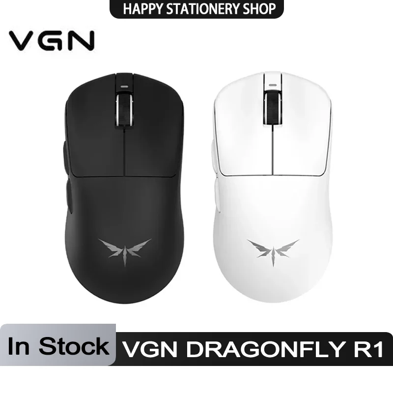 Vgn Dragonfly F1 Wireless Mouse Dual-mode Moba Pro Max 4k Gaming Mouse 2.4g Wired Lightweight E-sports Gaming Mouse Pc/mac Gift