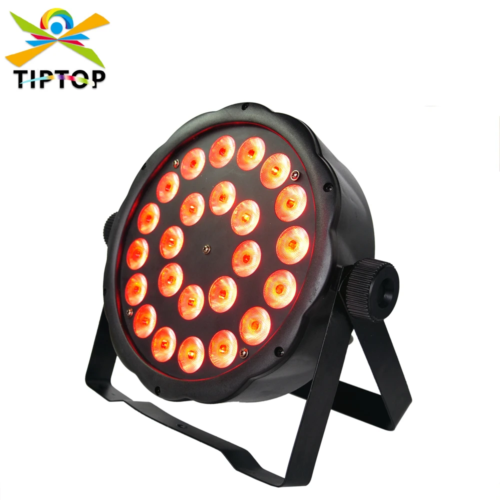 

Gigertop TP-P03 DJ 100W Flat Par RGB Professional Low Profile LED Par Cans Extremely Bright 0utput 24X3W RGB 3IN1 110V-240V