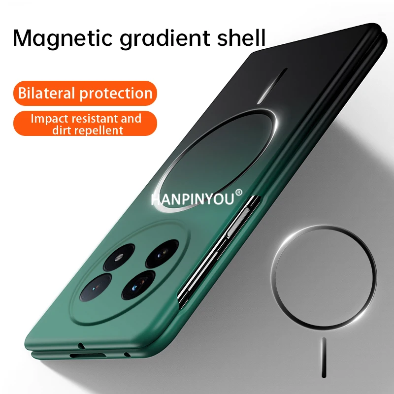 

Ультратонкий чехол с жидким градиентом для vivo X Fold 5 3 Pro 2, гладкий, приятный для кожи, жесткий защитный чехол из ПК с защитой от отпечатков пальцев