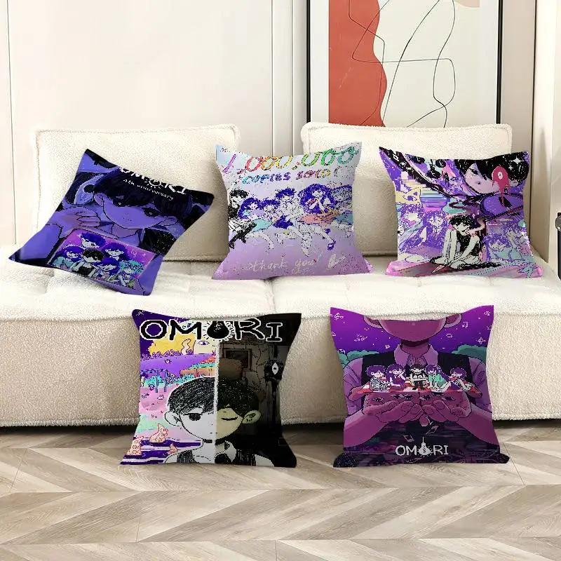 

Horror Game Omori Personalized Pillow Cover Kids Bedroom Wild Party Decor Pillowcase Kid Birthday Shower Gift