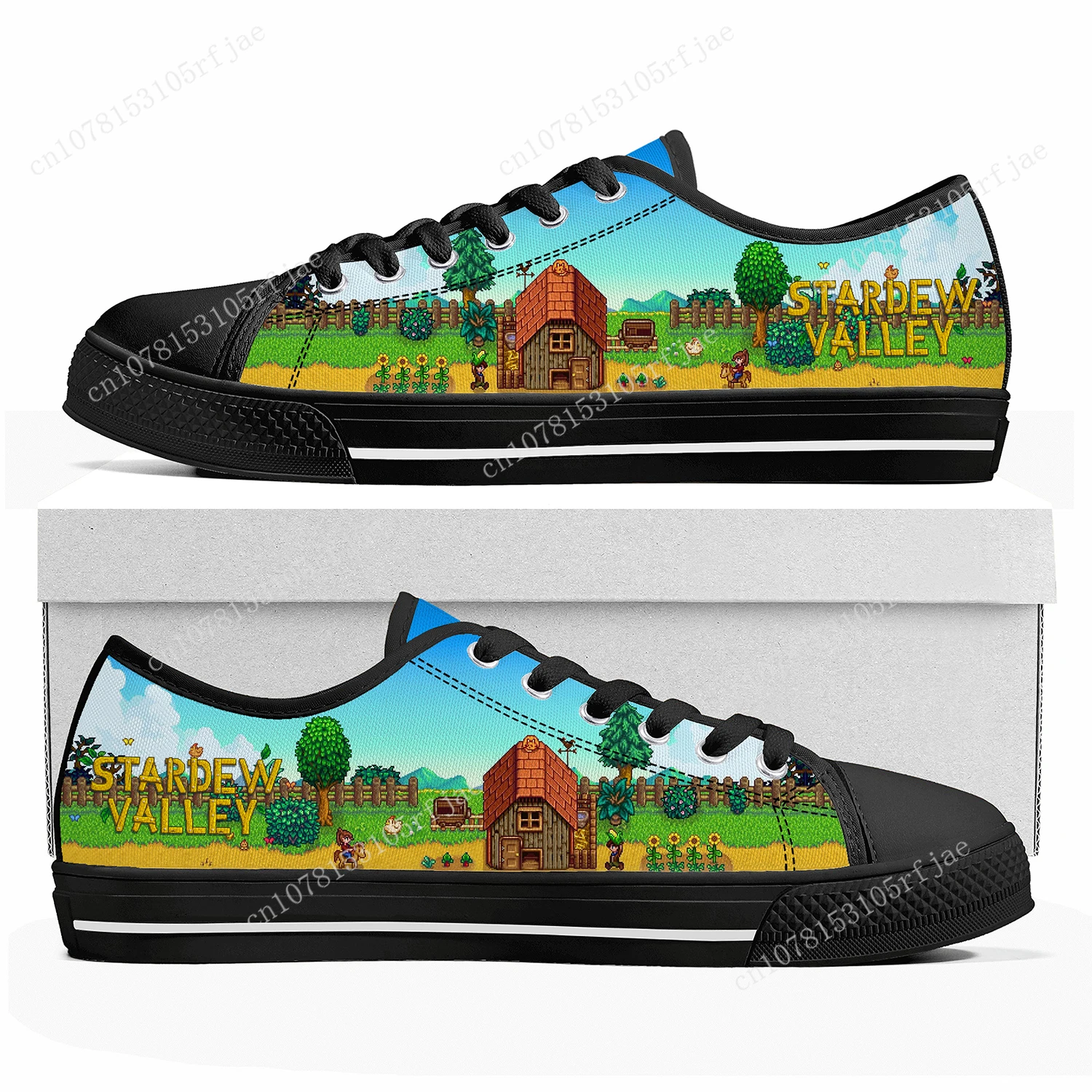 

Stardew Valley Low Top Sneakers Cartoon Game Womens Mens Teenager High Quality Shoes Casual Fashion Tailor Made Canvas Sneaker