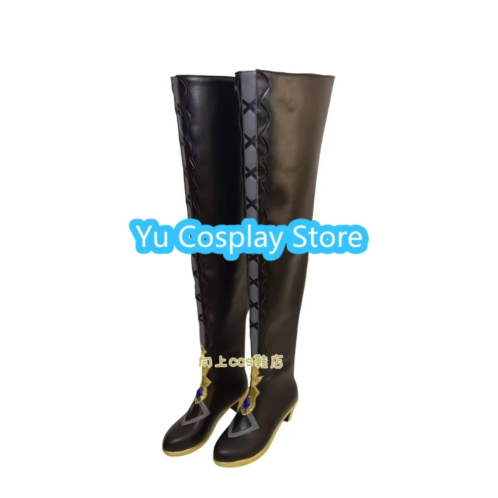 ร้านยูคอสเพลย์ รองเท้าคอสเพลย์เนเวียจากเกมเก็นชิน อิมแพ็ค รองเท้าบูทคอสเพลย์อนิเมะ รองเท้าบูทคอสเพลย์สำหรับฮาโลวีน อุปกรณ์ประกอบชุด