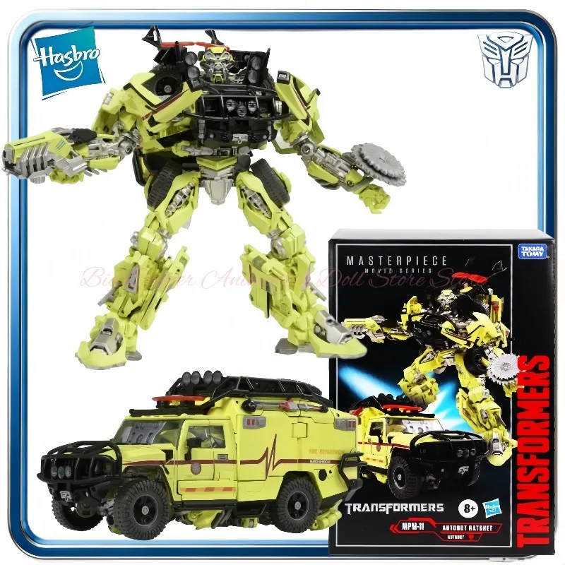 В наличии: Оригинальная трансформирующаяся фигурка MPM-11 Autobot Ratchet Masterpiece Movie Action Figure, коллекционный подарок