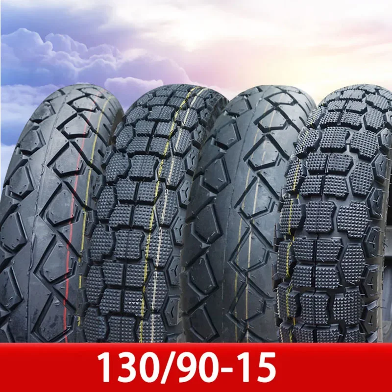 

Motorcycle Tyres 130/90-15 Front Rear Wheel Tube Tubeless Vacuum Tires QJ150-3 -B QJ250-3 CA250 Accessories