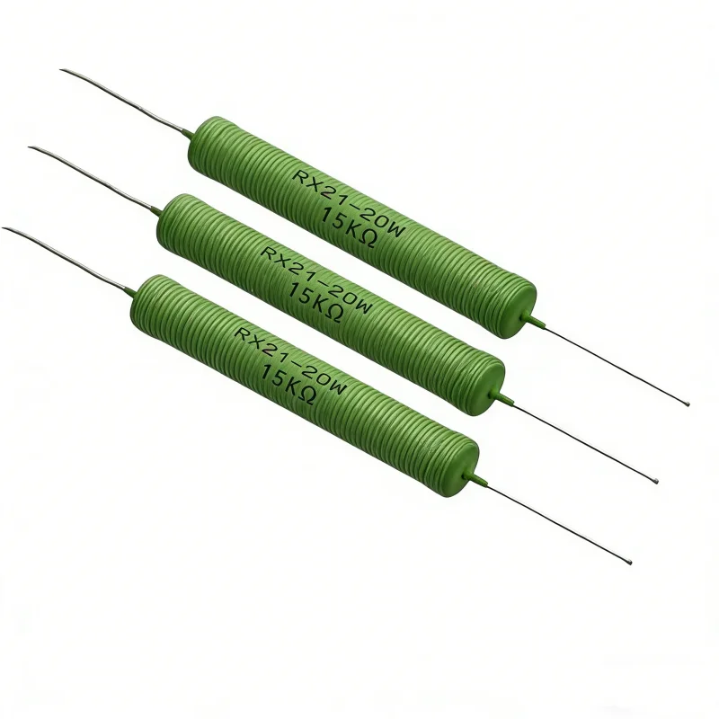 5PCS RX21 20W Wire Wound Resistor 5% 1R 10R 47R 51R 68R 100R 200R 470R 1K 10K 22K 25K 33K 39K 43K 47K 50K ohm