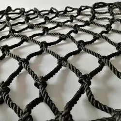 Black Nylon Mesh Child Safety Net Anti Fall Net Balcony Window Staircase Deck Pool Soccer Field Fence Protecting Kids Cats Dogs