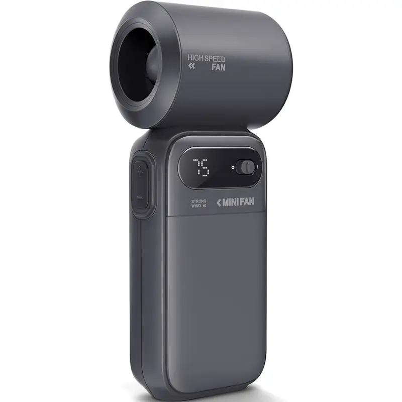 

Портативный вентилятор A99G-Mini, ручной вентилятор с турбонаддувом 40000 об/мин, высокая скорость, два режима (100 уровней и 7 скоростей), для путешествий/кемпинга/пляжа