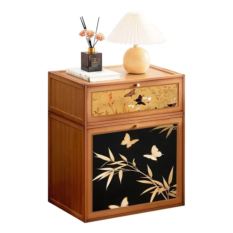 Modern Floor to Ceiling Bedside Cabinet Small Storage Locker for Bedroom Dormitory Rental House Furniture