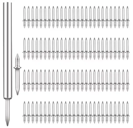 Double Head Nails Seamless Nails Skirting Thread Seamless Nail Without Marks Metal Rust-Proof Nails Wood No Trace Fixator