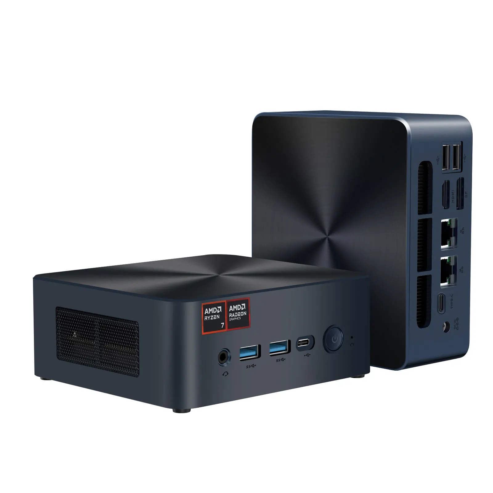 BRENUC Mini PC N7P AMD Ryzen 7 8845HS Pulpit do gier 16G DDR5 512 GB NVME PCIe4.0 SSD 2,5 Gb/s WiFi 6 BT5.2 Win11 Pro