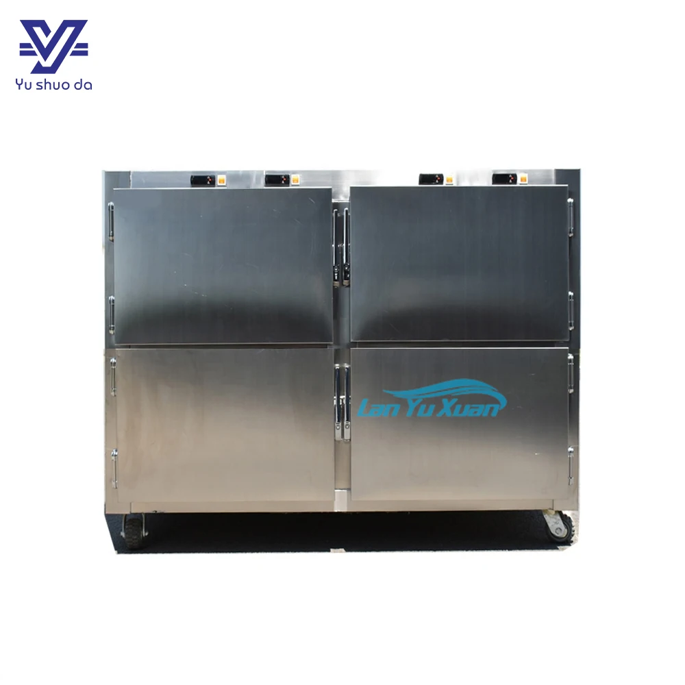 High quality morgue equipment 4 rooms corpse refrigerator and freezer