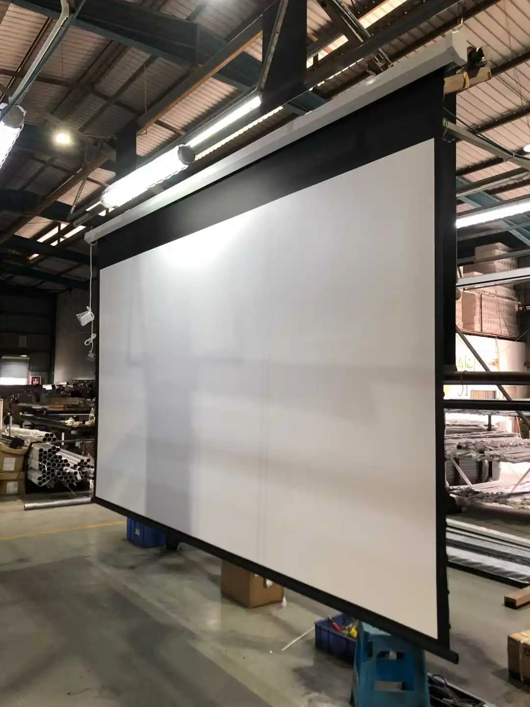 2026Large Matte White Electric Ceiling Projection Screen 180 Inch Wall Mount Motorized Projector Screen 16:9 Home Theater 4K HDp