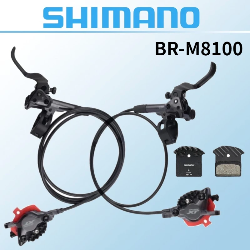 Shimano DEORE XT M8100 Brake 12S BR-M8100 J05A Brake With BL-M8100 Pads For MTB Hydraulic Disc Brake Bike Parts