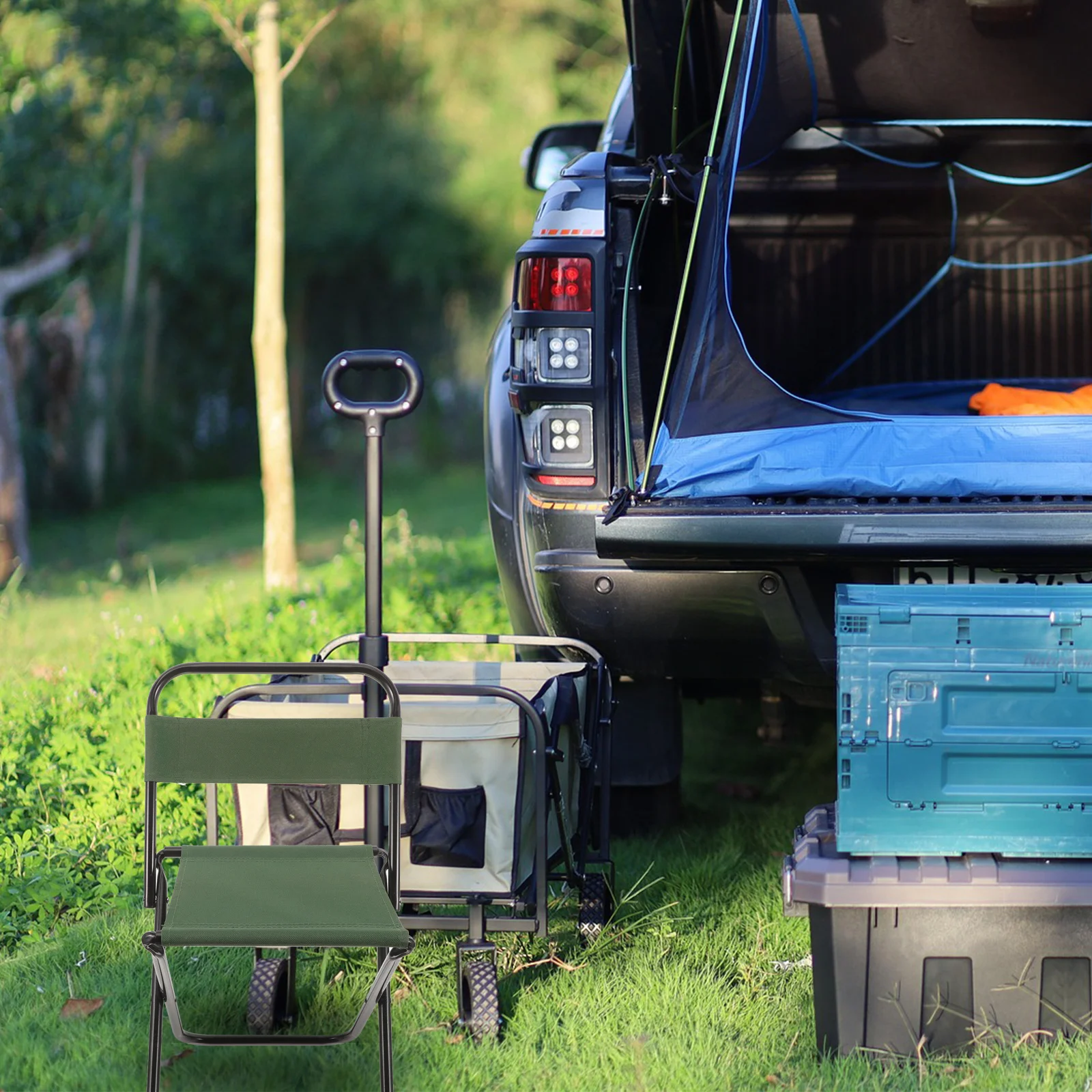 

Outdoor Folding Chair Portable Compact Fishing Stool Camping Lightweight Foldable Chair For Travel Picnic Garden Bbq