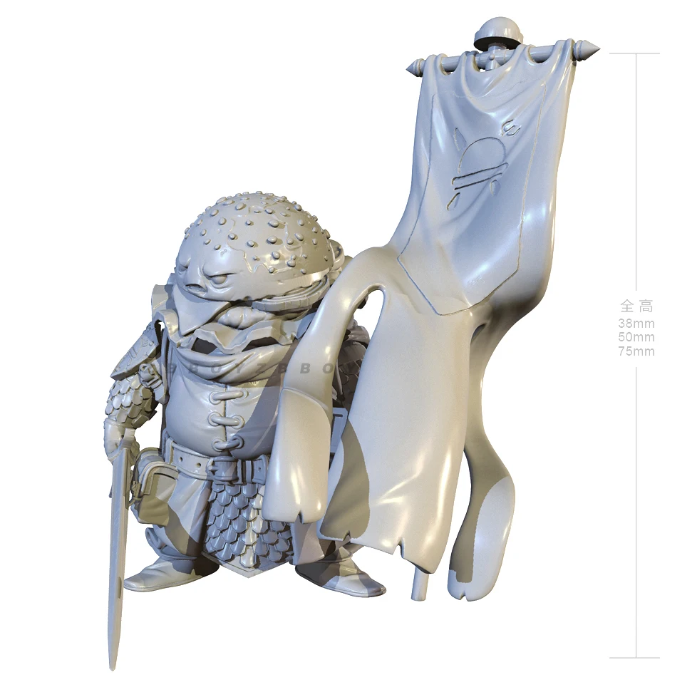 38mm 50mm 75mm Resin model kits figure colorless and self-assembled 3D Printing  TD-6744/3D