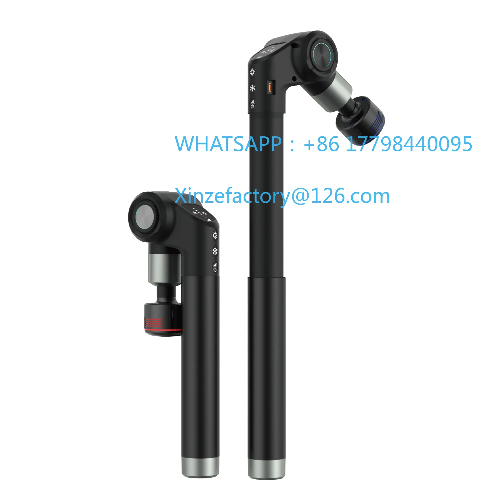 

Растягивающийся складной фасциальный пистолет, горячий и холодный двойной режим, фитнес-спортивное массажное оборудование, физиотерапия плеч и шеи