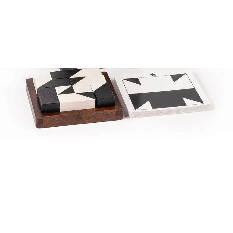 Puzzle hidden building block puzzle fun black and white assembly 2025 new toy three-dimensional space thinking training
