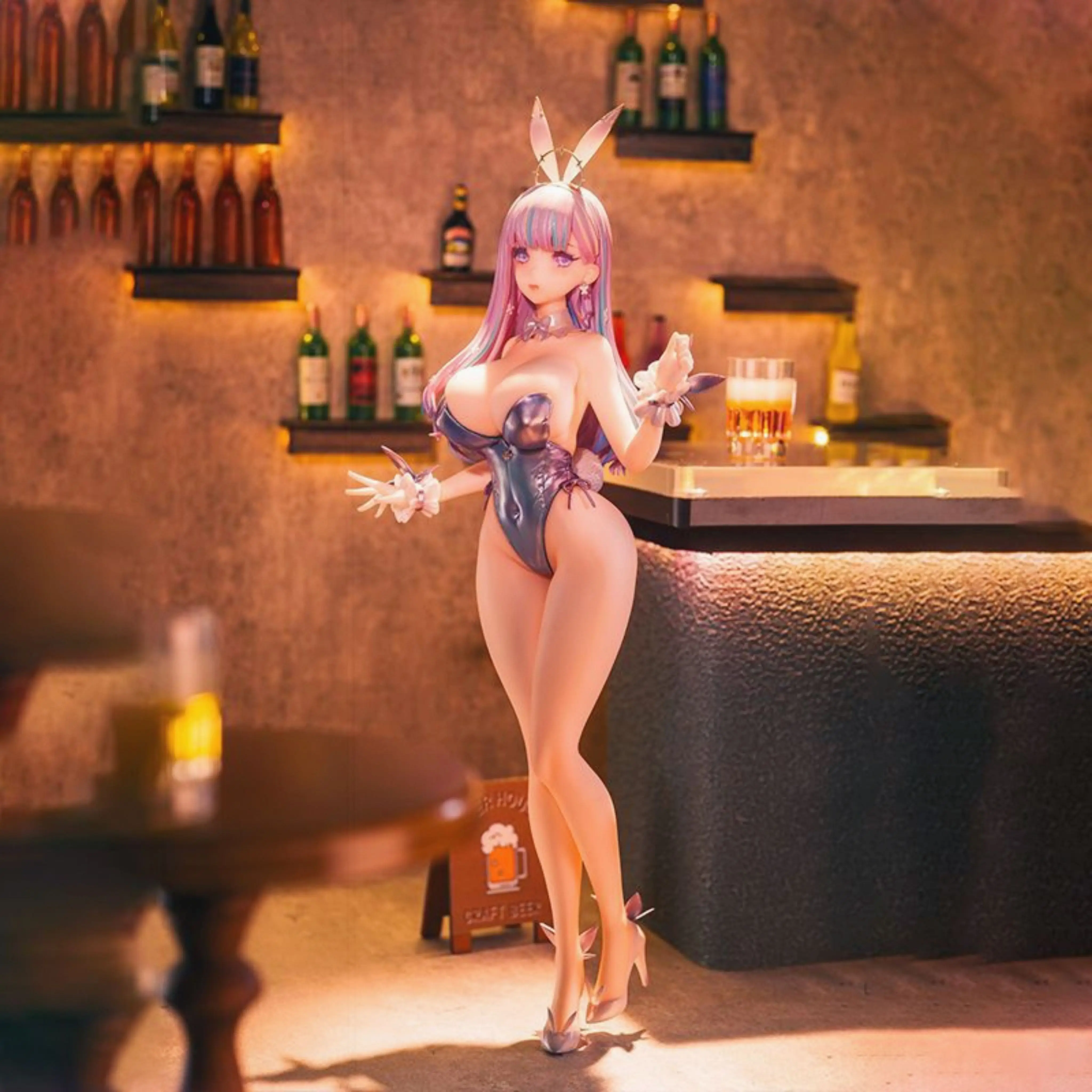 

Azur Lane Plymouth Rabbit Girl Alta Красивая девушка Аниме Модель ручной работы Игровая модель Портретная скульптура Изысканный подарок ручной работы