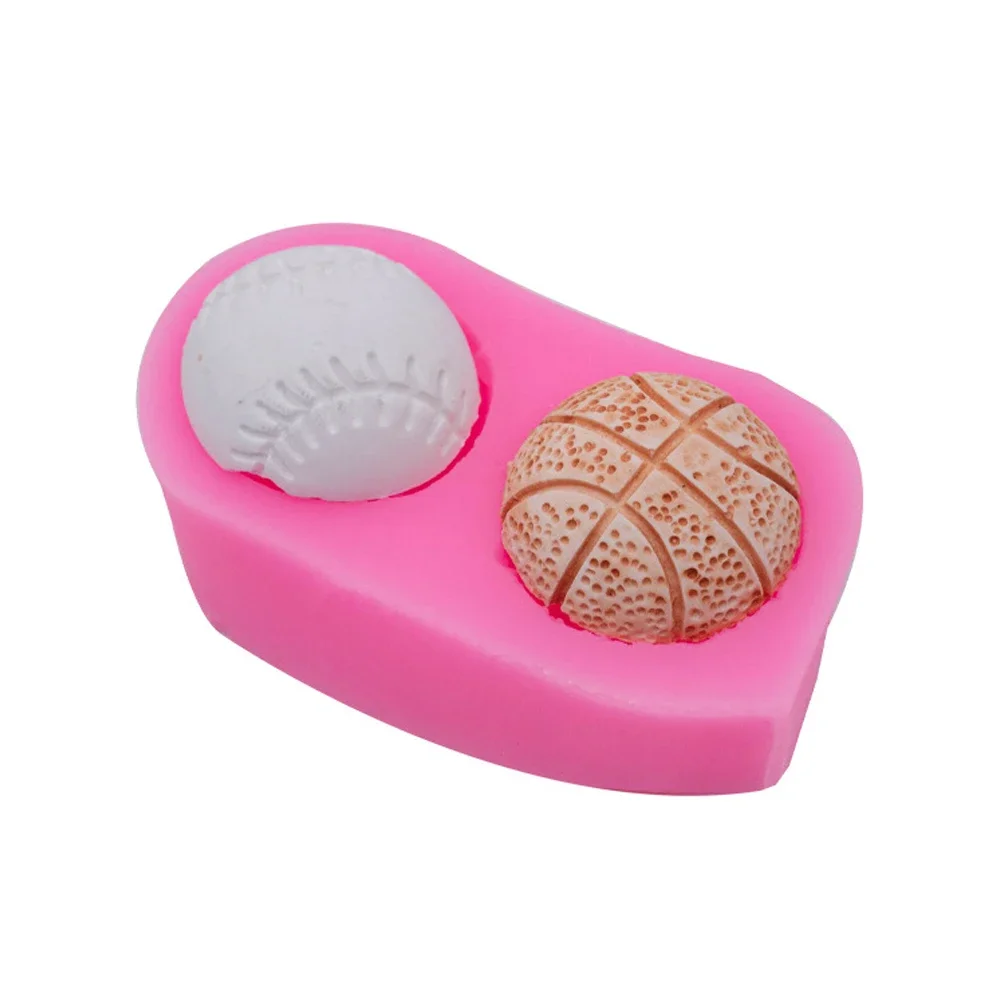 Basketball Baseball Volleyball Football Silicone Mold Sugarcraft Cupcake Baking Mold Fondant Cake Decorating Tools