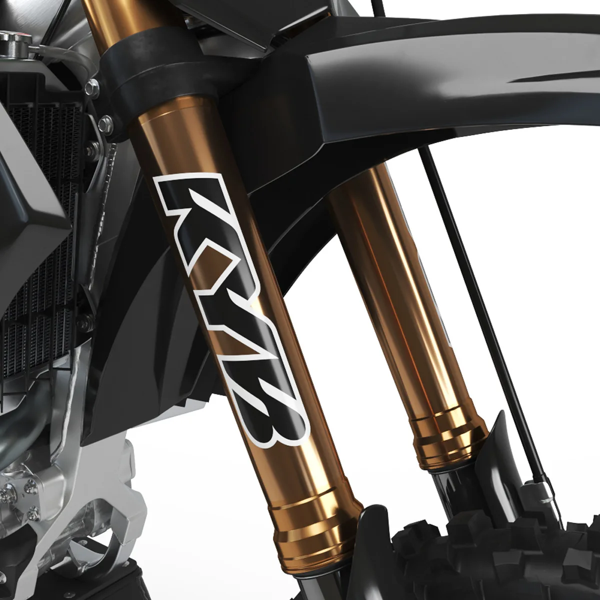 Motorcycle Front Fork Stickers Motocross Waterproof Fork Decal for Showa KYB WP Shocks Cool Vinyl Durable Suspension Decals