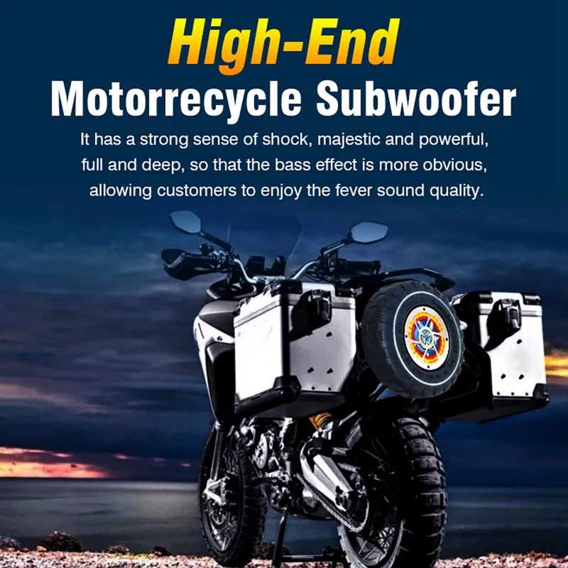 Motorcycle Subwoofer Car Audio 12V Electric Vehicle Bluetooth Wireless Speaker Waterproof