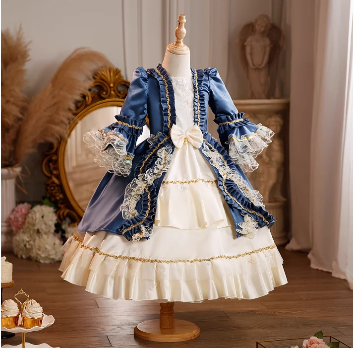 Russian Princess Retro European Children's Palace Dress