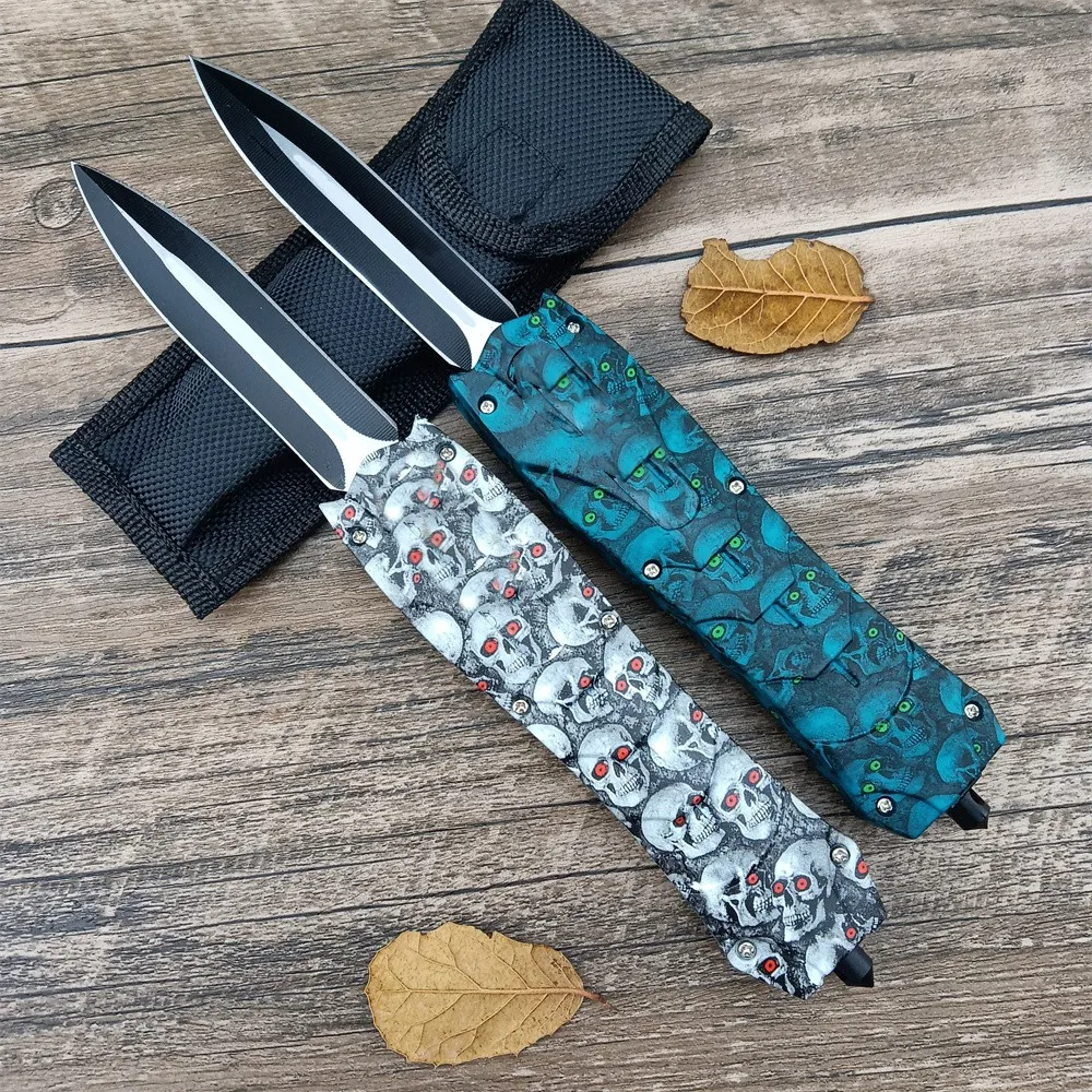 

NEW AU.TO Open Outdoor 440C Blade Hunting Knife Tactical Self-defense Folding Knives ABS Handle Survival Pocket Tools with Clip