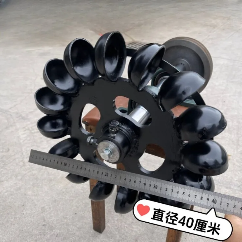 60cm Low Speed Hydro Turbine Blade Runner Wheel Water Flow Impact Pelton Custom Made