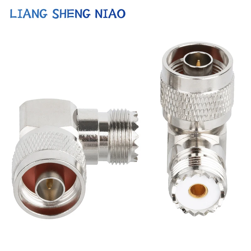 1pcs UHF SO239 PL259 TO N Connector N Male Jack To UHF bending Female Plug SL16 RF Coax Connector Straight Adapter 90 degree