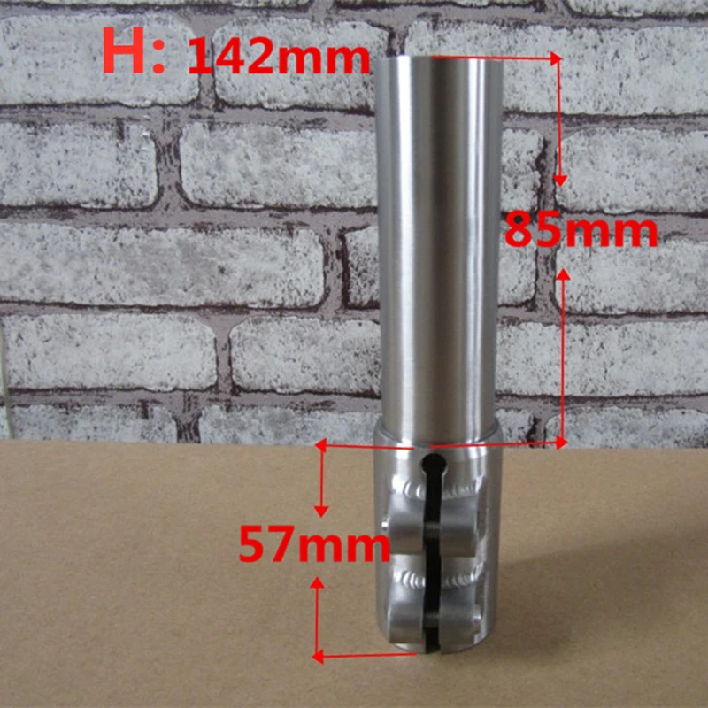 CNC Titanium Stem Heighten Riser 1 1/8 Fork Heightened Extender 102mm 122mm 182mm Ti Handlebar Lifting Cycling Accessories Part