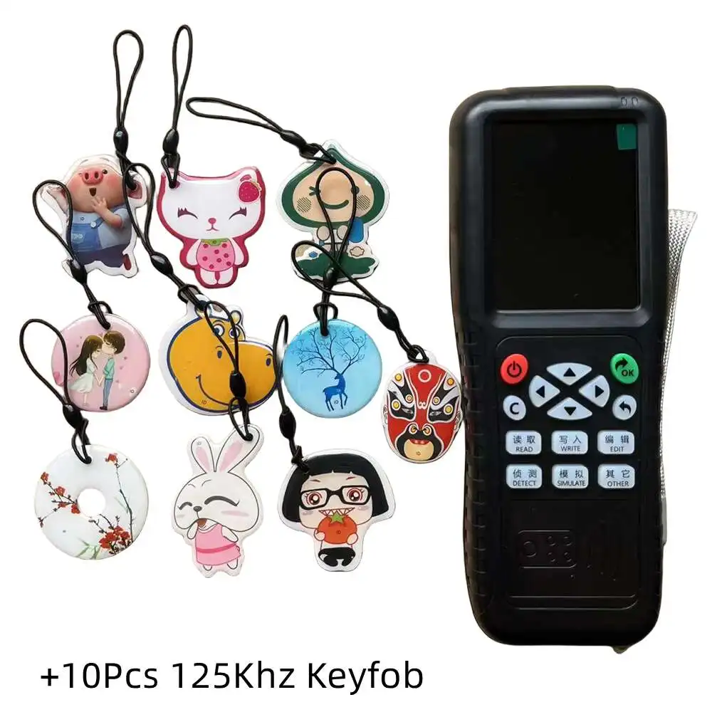 1Set Icopy X100 125khz Key Programmer 13.56mhz NFC RFID Smart Chip Clone Copier IC ID Badge Writer Encrypted Duplicator