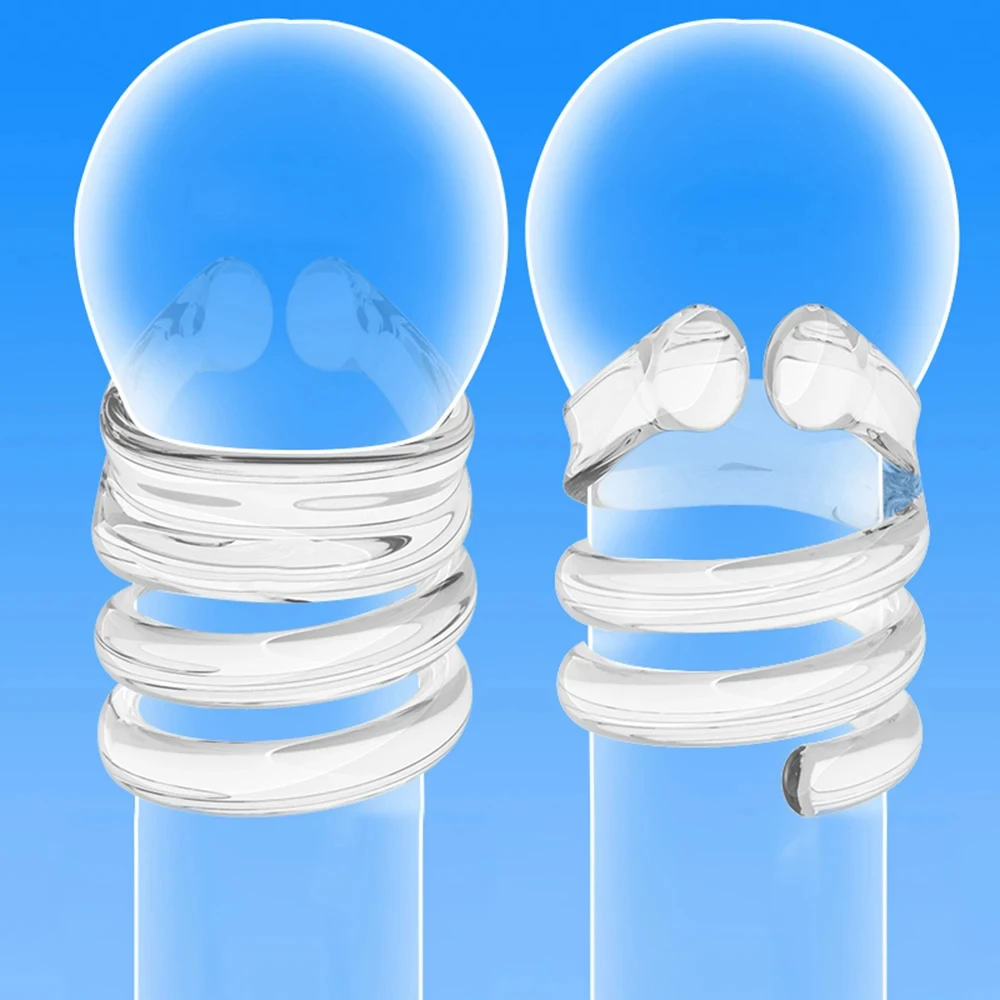 ذكر القضيب الأكمام الجنس لعب الكبار القلفة مصحح المقاومة حلقة تأخير القذف خواتم الديك C على شكل السائل المنوي قفل خواتم #6