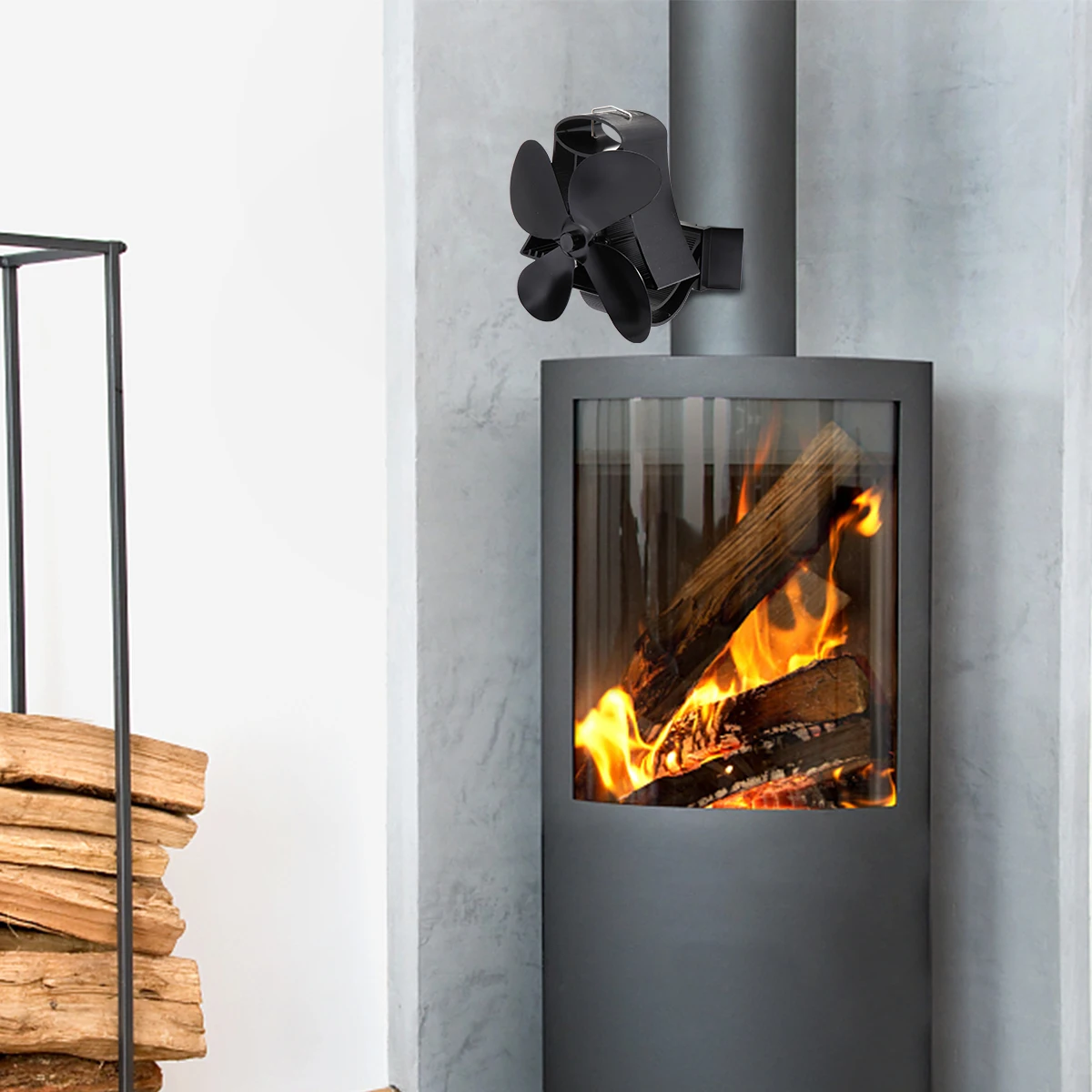 

Golden High Temp Powered Fireplace Fan 1 Eco Friendly Silent No Electricity Hot Air Circulation 60 350C Non Rust