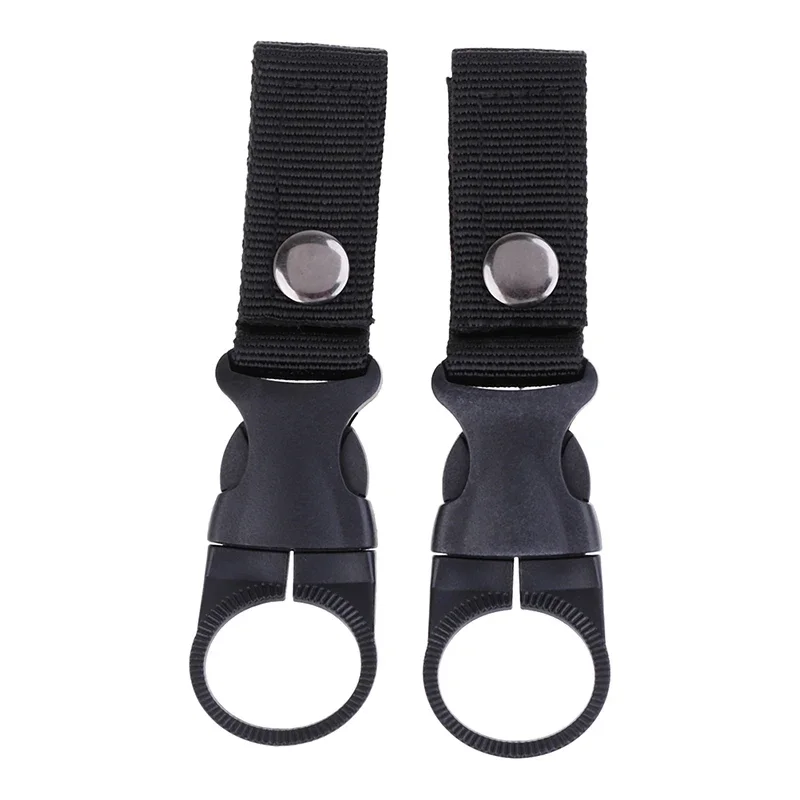 Outdoor-Wasserflaschenhalter mit Karabinerhaken aus Nylon-Gurtband für Klettergurte, Rucksäcke und Camping