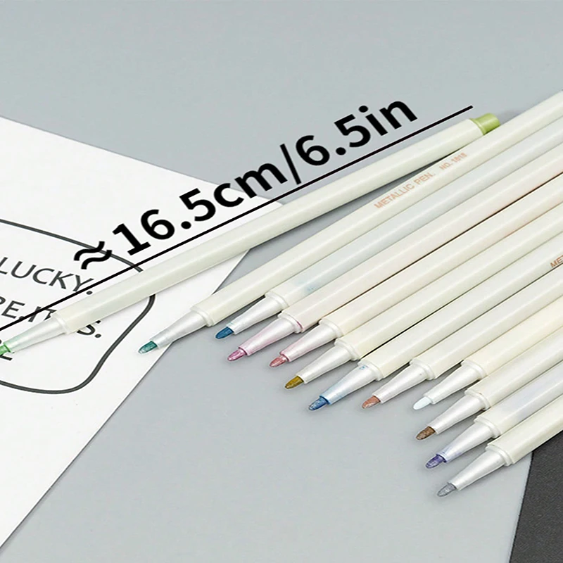 Bview Art 6/12 قطعة أقلام تحديد طلاء أكريليك ذات طرف رفيع للغاية للقماش والأسطح السيراميكية ، لوازم فنية لصنع الحرف اليدوية