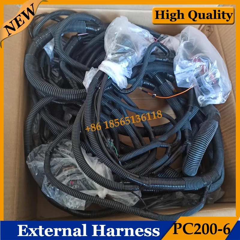 High Quality PC200-6 6D102 Excavator External Cabin Wire Harness 20Y-06-24811 Main Wiring Harness