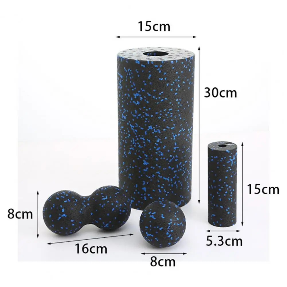 4Pcs EPP Yoga Foam Roller Fitness Portable Pilates Body Exercises Gym For Leg/Arm/Back/Feet Pain Self-Myofascial Treatment Tool