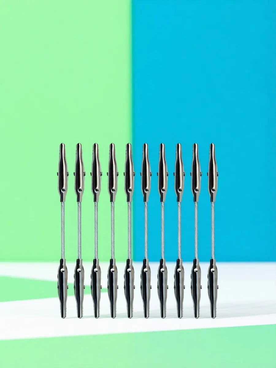 12Pcs Alloy Alligator Clips for Wire, Photo, Memo & Party Decor – Dual-Tip, Strong Grip