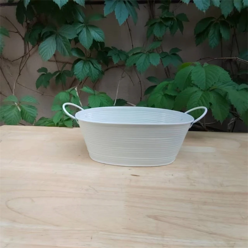 Rust Resistant Metal Plant Pot Bucket Container For Indoor Outdoor Use Perfect For Succulents Herbs And Small Flowers 2x