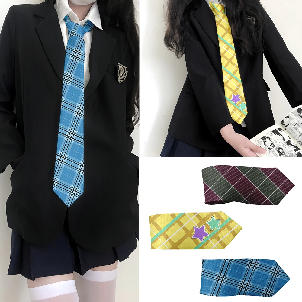 

Hot sale striped pattern tie Harajuku fashion unisex 8cm slim college style tie party birthday gift tie