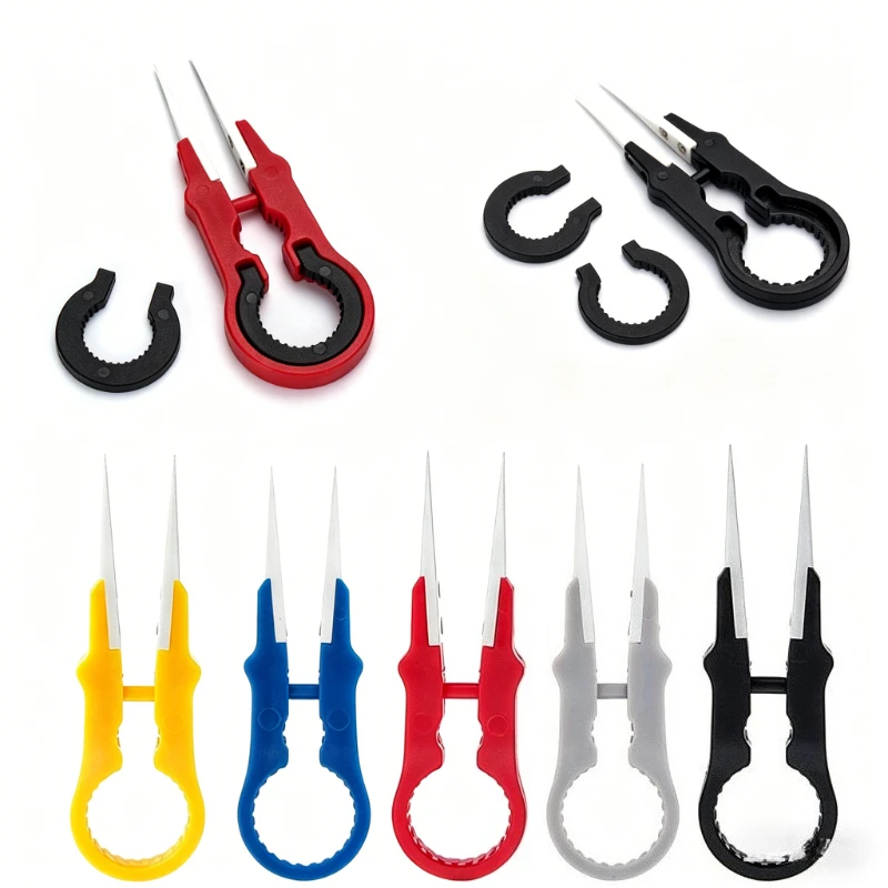 1PC Insulated Ceramic Tweezers Heat Resistant Anti-Corrosion Nylon Handle V3 V5 Tweezers for Precision Work
