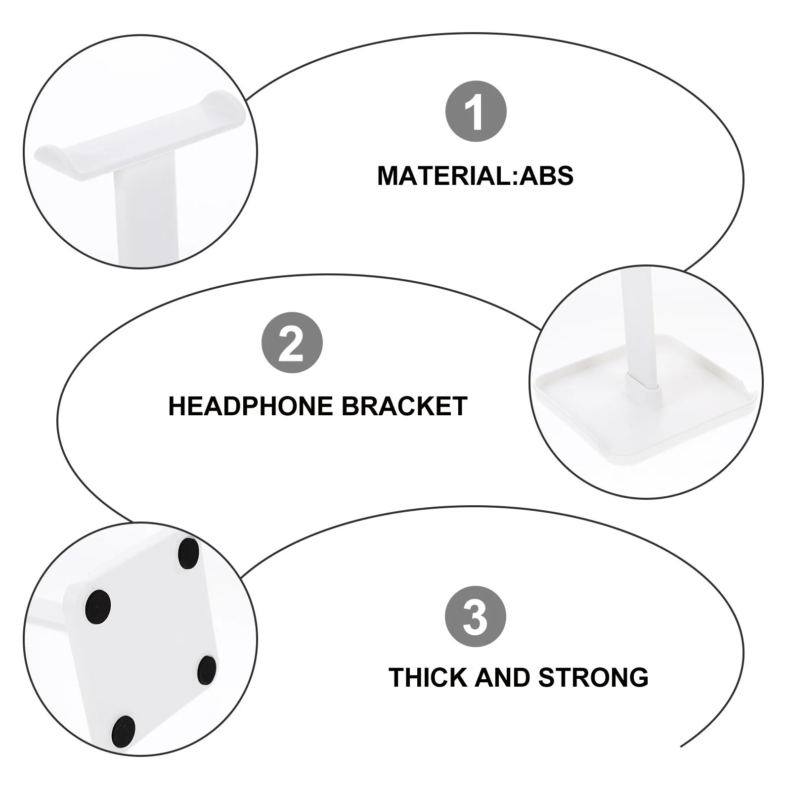 

Headphone Stand Support Stands Holders Headphones for Desk Single Bracket Detachable