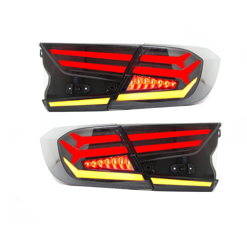 REMABAN LED Taillight for Honda 10th Accord G10 2017-2021 Double fishbone rear light LED Sequential Rear Lamp