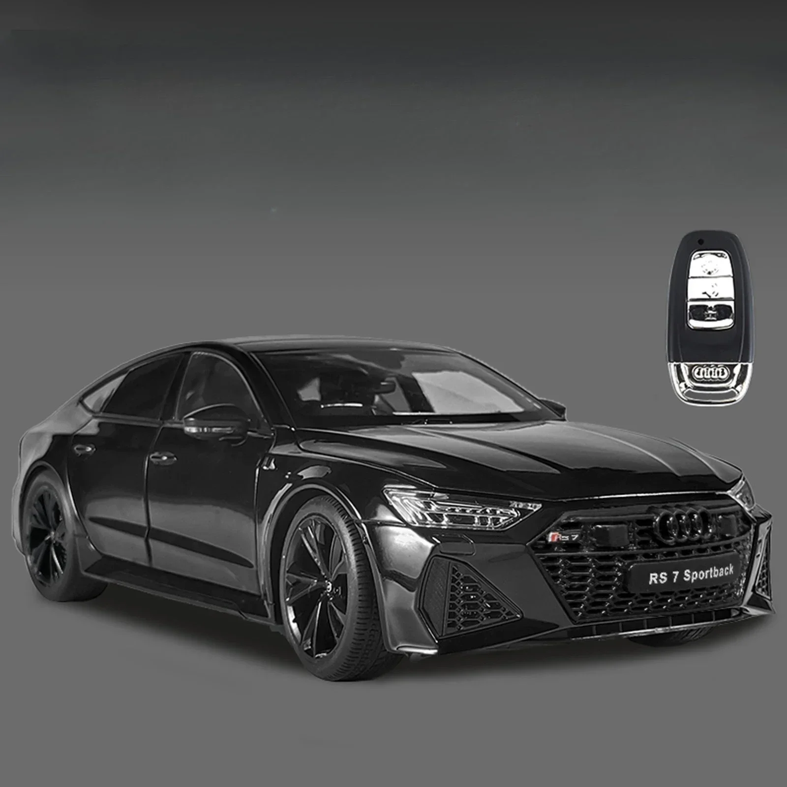 

Авторизованный 1:18 RS7 Key Edition, сплав, звук и свет, шестидверная модель игрушечного автомобиля для мальчиков, подарок премиум-класса, расширенная коллекция, орнамент