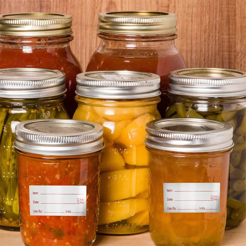 Dissolvable Food Labels Can Be Moved Freeze Stickers Kitchen 500pcs Food Container Bottle Jars Label